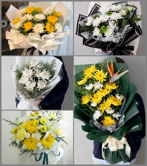 四川成都新都区斑竹园镇旃檀社区白事花束代送